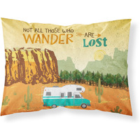 RV Camper Camping Wander Fabric Standard Pillowcase