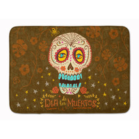 "Caroline's Treasures Day of the Dead Machine Washable Memory Foam Mat, Multicolor"
