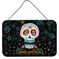 "Caroline's Treasures Happy Halloween Day of the Dead Wall or Door Hanging Prints, Multicolor"