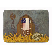 "Caroline's Treasures Patriotic Barn Land of America Machine Washable Memory Foam Mat, Multicolor"