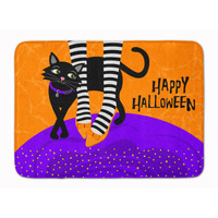 "Caroline's Treasures Halloween Witches Feet Machine Washable Memory Foam Mat, Multicolor"