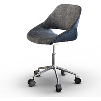 Malden Office Chair in Grey Woven Fabric