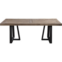 Prairie Rectangular Dining Table, Natural/Black