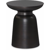 Toby Modern Industrial 17 inch Wide Metal Accent Side Table in Antique Copper, Fully Assembled