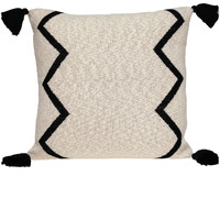 Parkland Collection Zinga Transitional Beige/Cream Throw Pillow