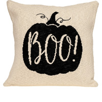 Parkland Collection Baby Boo Transitional Beige/Cream Throw Pillow