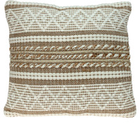 Parkland Collection Lennon Transitional Ivory Throw Pillow
