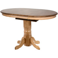 Sunset Trading Brook 42" Round or 60" Oval Extendable Butterfly Pub Table | Counter Height Dining | Seats 6