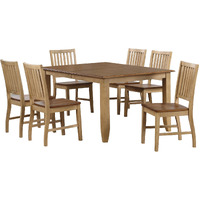 Sunset Trading Brook 7 Piece 72" Rectangular Extendable Table Dining Set | Seats 8