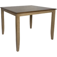 Sunset Trading Brook 48" Square Gathering Pub Table | Counter Height Dining | Seats 8