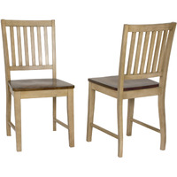 Sunset Trading Brook Slat Back Dining Chair | Set of 2