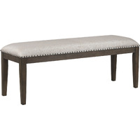 Sunset Trading Cali 50" Dining Bench | Brown Solid Wood | Nailheads