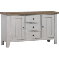 Sunset Trading Country Grove Buffet | Distressed Gray and Brown Wood