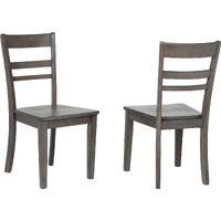 Sunset Trading Shades of Gray Slat Back Dining Chair