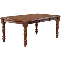 Sunset Trading Andrews 72" Rectangular Extendable Dining Table | Chestnut Brown | Seats 8