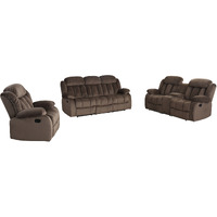 Sunset Trading Teddy Bear 3 Piece Reclining Living Room Set