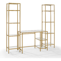 Aimee 3Pc Desk & Etagere Set