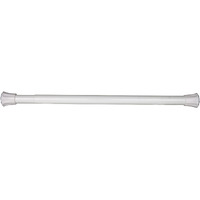 1 inch Twist-Lock Spring Tension Rod 19"-28", White