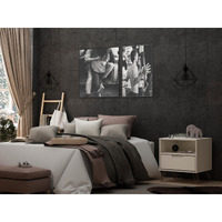 Manhattan Comfort Rockefeller 1.0 Mid-Century Modern Nightstand with 1-Drawer in Off White