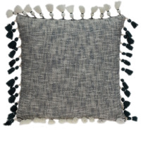 Parkland Collection Arwen Transitional Grey And Slate Throw Pillow