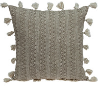 Parkland Collection Caroline Transitional Beige Throw Pillow