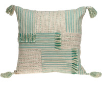 Parkland Collection Harper Transitional Cream And White Throw Pillow
