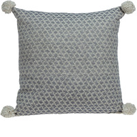 Parkland Collection Allegro Transitional Ivory Throw Pillow