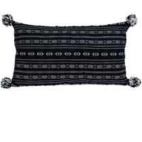 Parkland Collection Raven Transitional Black Throw Pillow