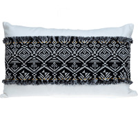 Parkland Collection Quest Transitional White Throw Pillow
