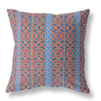 Loyalty and Love Broadcloth Indoor Outdoor Pillow, Zippered, BlueRed
