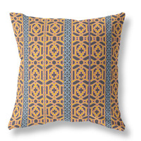 Loyalty and Love Broadcloth Indoor Outdoor Pillow, Zippered, BrownYellow