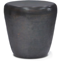 Garvy Industrial 20 inch Wide Metal Accent Side Table in Antique Copper, Fully Assembled