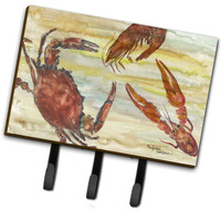 "Crab, Shrimp, Oyster Yellow Sky Leash or Key Holder SC2023TH68"