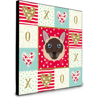 Siamese Traditional Cat Love Artwork Wall Panel CK5163UP88