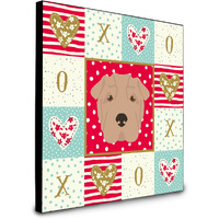 Shar Pei Love Artwork Wall Panel CK5237UP88