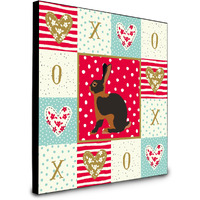 Tan Rabbit Love Artwork Wall Panel CK5390UP88