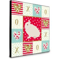 Hermelin Rabbit Love Artwork Wall Panel CK5391UP88