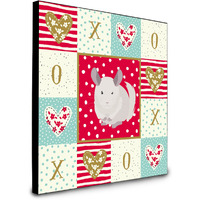 White Dominant Chinchilla Love Artwork Wall Panel CK5425UP88