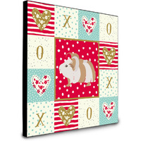 Silkie Guinea Pig Love Artwork Wall Panel CK5434UP88