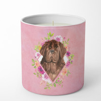 Newfoundland Pink Flowers 10 oz Decorative Soy Candle CK4221CDL
