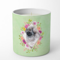 Moscow Watchdog Green Flowers 10 oz Decorative Soy Candle CK4322CDL