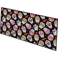 Day of the Dead Black Indoor or Outdoor Runner Mat 28x58 BB5116HRM2858