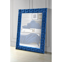 Accent Floor Mirror, Blue Velvet