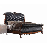 Eastern King Bed, PU & Cherry Oak