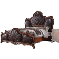 Eastern King Bed, PU & Cherry Oak