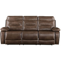 Sofa (Motion), Brown Leather-Gel Match