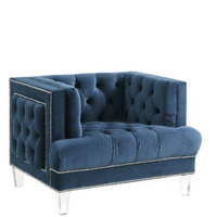 Chair, Blue Velvet