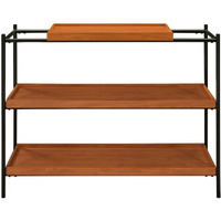 Sofa Table, Honey Oak & Black