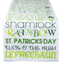 DII St Patricks Day Print Table Runner 14x72
