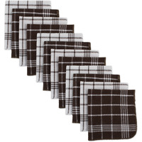 J&M Mocha Waffle Weave Dishcloth  (Set of 12)